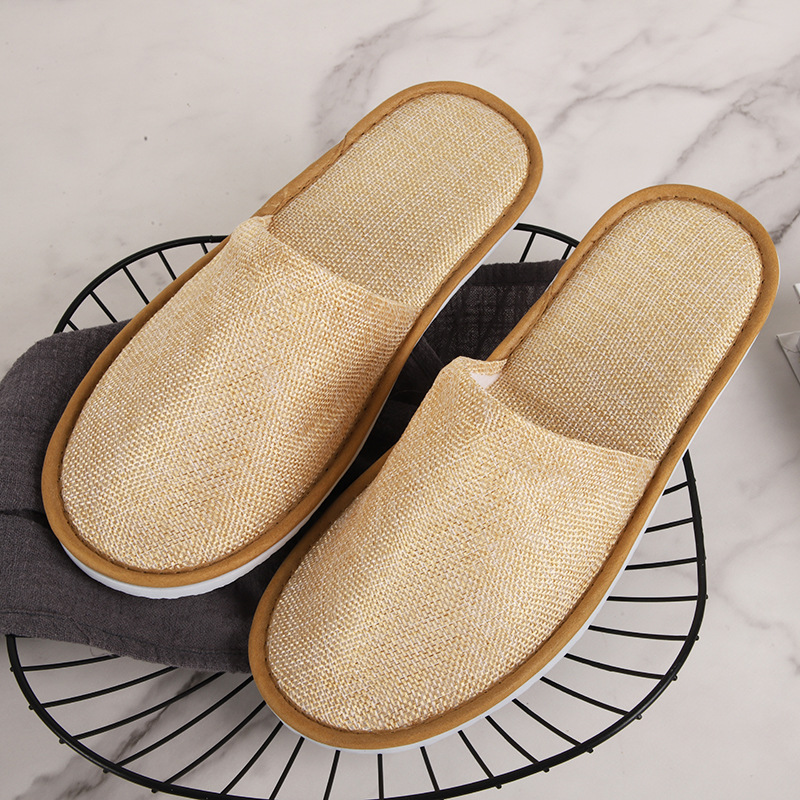 Linen slippers